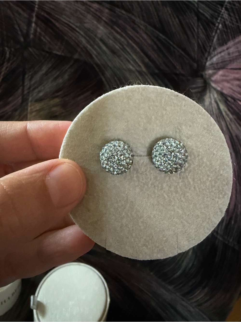 Hillberg & Berk Sparkle Ball Stud Earrings - Picture 3 of 8